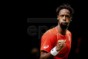 Gael Monfils of France reacts as he wins the final against Stan Wawrinka of Switzerland at the ABN AMRO World Tennis Tournament in Rotterdam, The Netherlands, 17 February 2019. EPA-EFE/Robin van Lonkhuijsen