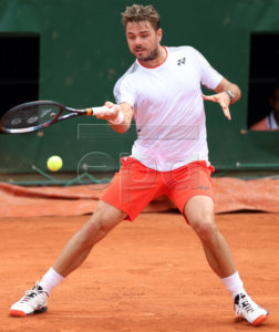 Stan Wawrinka of Switzerland plays Cristian Garin of Chile  during their men?s second round match during the French Open tennis tournament at Roland Garros in Paris, France, 29 May 2019.  EPA-EFE/SRDJAN SUKI
